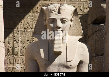 Statue of Ramses II in Luxor temple, Egypt Stock Photo - Alamy