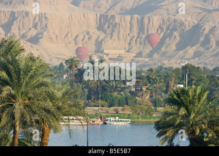 Hot Air Balloon Ride Over the West Bank and Valley of the Kings in Luxor Egypt