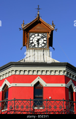 Clock Tower (originally a port captains' office in 19th Century) with seagull - V & A Waterfront , Cape Town , South Africa Stock Photo