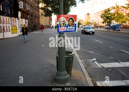Obama 2008. Sign Barack Obama campaign sign posters for the 2008 election. Mexican ...