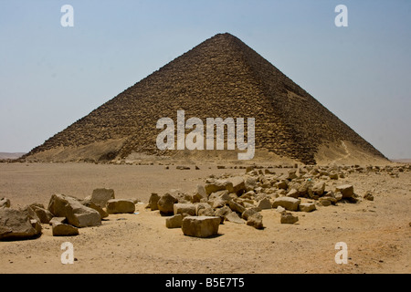 Red Pyramid of Sneferu at Dahshur Egypt Stock Photo