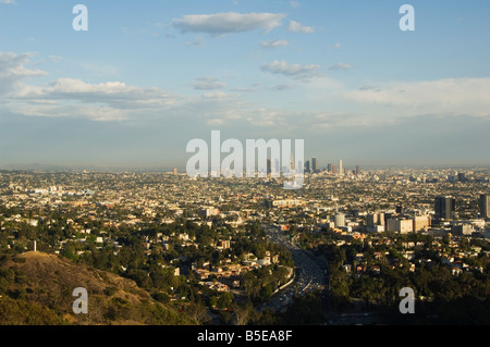 Downtown district skyscrapers, Los Angeles, California, USA, North America Stock Photo