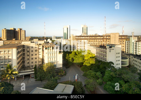 View of the buildings in Dar es Salaam, the capital of Tanzania. Stock Photo