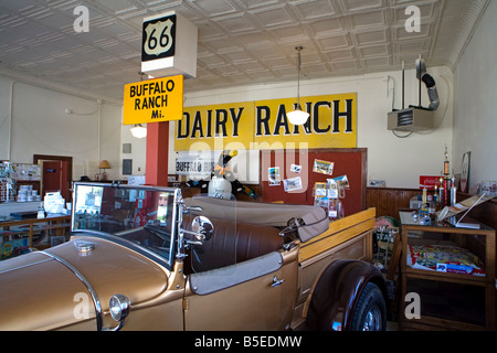 Afton Gas Station Museum, Historic Route 66, Oklahoma, USA, North America Stock Photo