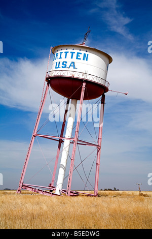 Leaning Tower of Texas, Historic Route 66 landmark, Groom, Texas, USA, North America Stock Photo