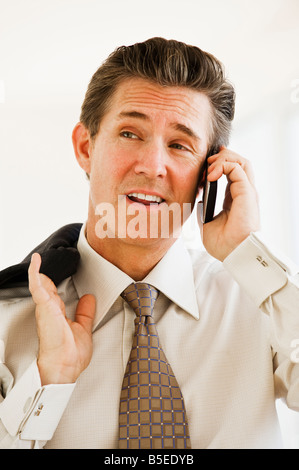 businessman on cell phone Stock Photo