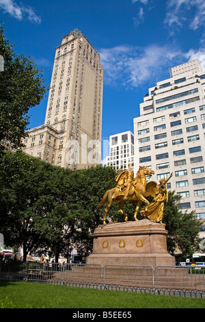 General William Tecumseh Sherman statue, Grand Army Plaza, Central Park, New York City, New York, USA, North America Stock Photo