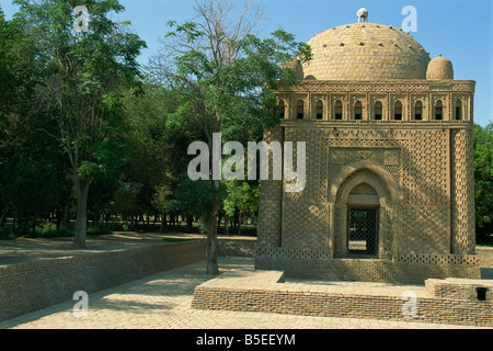 Ismail Samani mausoleum, built in 907 AD, Bukhara, Uzbekistan, Central Asia Stock Photo