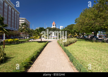 Julius Nyerere gardens in Dar Es Salaam, the capital of Tanzania. Stock Photo