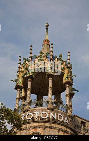 The Rotunda building at Tibidabo Barcelona Stock Photo - Alamy