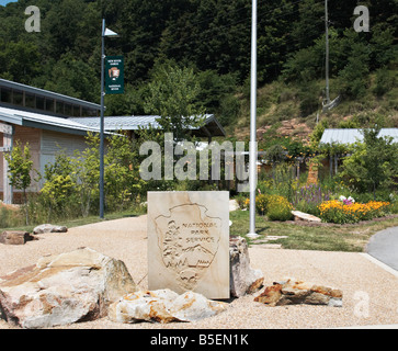 National Park Visitors center at the New River Gorge in West Virginia Stock Photo