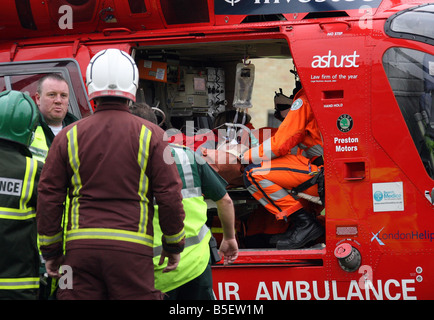 London Fire Brigade and air ambulance attend an incident at Croydon ...