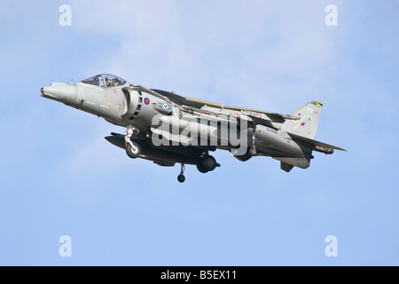 A Bae systems Harrier jump jet on final approach Stock Photo