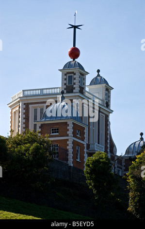 The Royal Observatory Greenwich, Octagon room and Time Ball Stock Photo