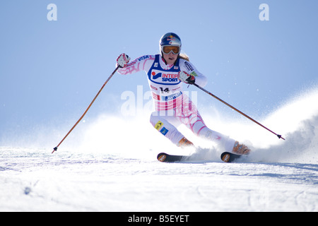 SOELDEN AUSTRIA OCT 25 Lindsey Vonn USA competing in the womens giant slalom race at the Rettenbach Glacie Stock Photo