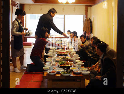 People in a restaurant, Seoul, South Korea Stock Photo