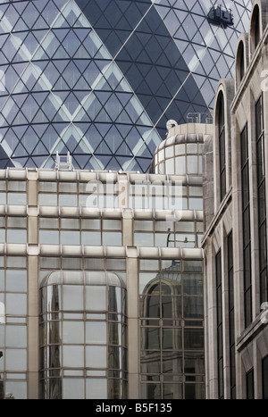 Gherkin building 30 St Marys Axe London England UK Stock Photo