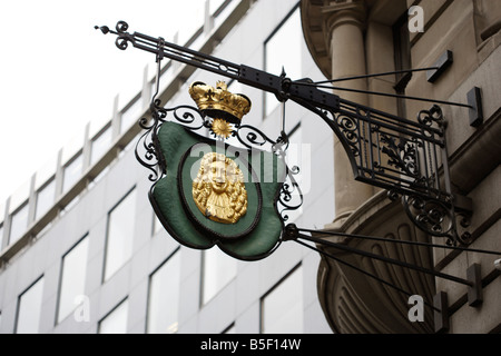 Sign in Lombard street City of london England UK Stock Photo