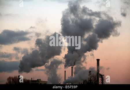 The Klausner Nordic Timber factory in Wismar, Germany Stock Photo