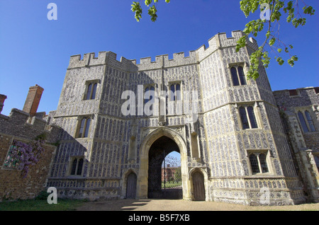 The gatehouse to St Osyth Priory in Essex Stock Photo