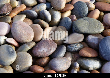 Pebbles on beach Scotland UK Stock Photo