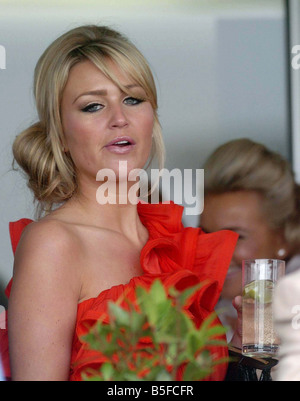 Alex Curran wife of Stephen Gerrardattends the first day of Aintree s Grand National meeting at the famous Liverpool racetrack Ladies day at Aintree during Grand National Weekend April 2008 Stock Photo