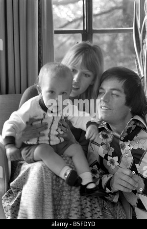 Disc Jockey: Tony Blackburn seen here at home with family. S74-5269 Stock Photo