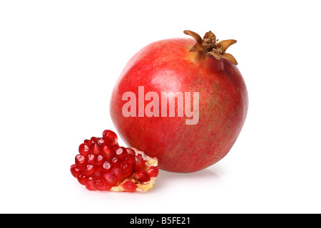 Pomegranate cutout on white background Stock Photo