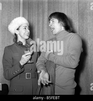 Margot Fonteyn and Nureyev at a press reception at the opera house. March 1969 Z2609-002 Stock Photo