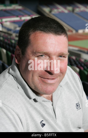 Scotland U19 Rugby coach Peter Wright at Murrayfield stadium in Edinburgh Stock Photo