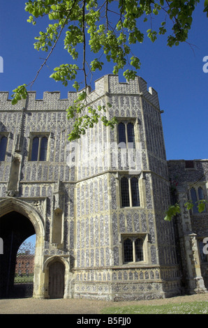 The gatehouse to St Osyth Priory in Essex Stock Photo