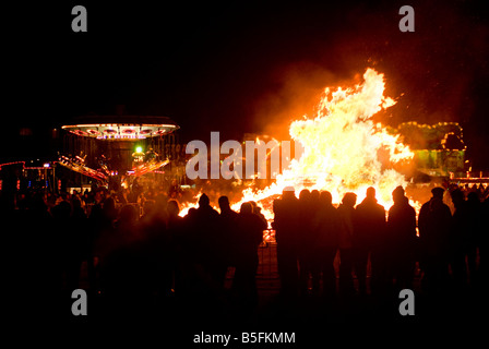 Bonfire night Southport Stock Photo