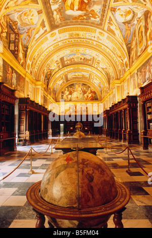 Spain - Madrid - El Escorial - Royal Monastery of San Lorenzo -  El Real Library