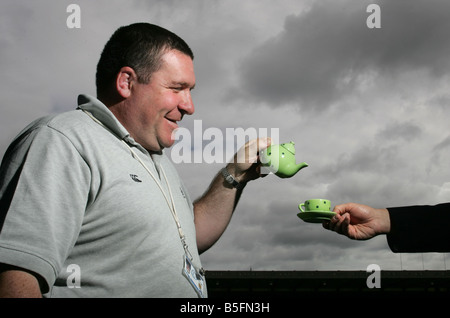 Scotland U19 Rugby coach Peter Wright at Murrayfield stadium Stock Photo