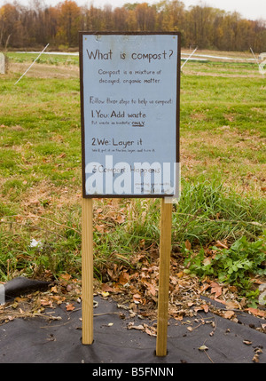 Directions to make compost Stock Photo