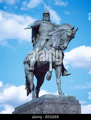 The Monument to Yuriy Dolgorukiy in Moscow Stock Photo