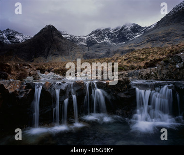 Cuillin ridge viewed from Glen Brittle, Isle of Skye, Scotland, UK. Stock Photo