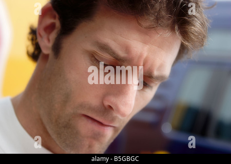 Mark Webber, F1 driver, Red Bull Stock Photo