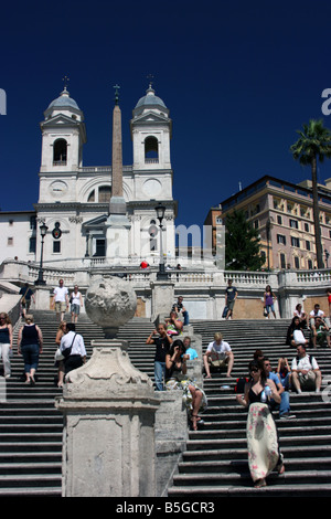 The Spanish steps, Rome, Italy Stock Photo