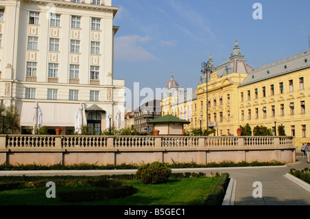 Zagreb Lower town 19th century architecture Stock Photo
