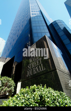 Wall Street Journal building New York Stock Photo