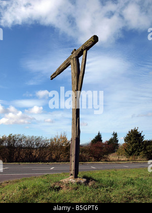 Caxton Gibbet Stock Photo