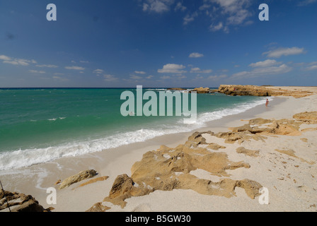 Isa Arutas beach, Peninsula of Sinis, Oristano, Sardinia, Italy Stock Photo