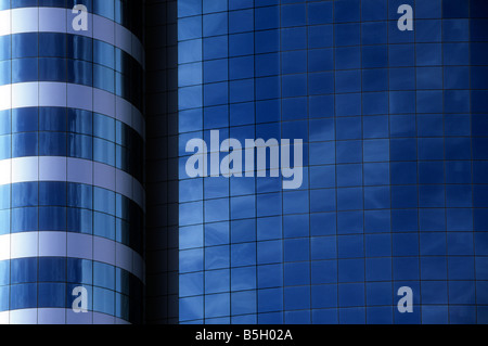 Modern glass building on the island of Labuan, Malaysia. Stock Photo
