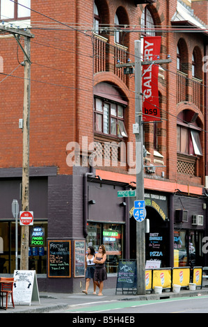 brunswick street, fitzroy, victoria, australia Stock Photo