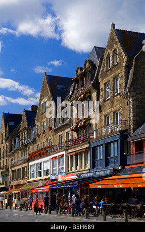 View of the town at Cancale on the Emerald Coast of Northern Brittany in France Stock Photo