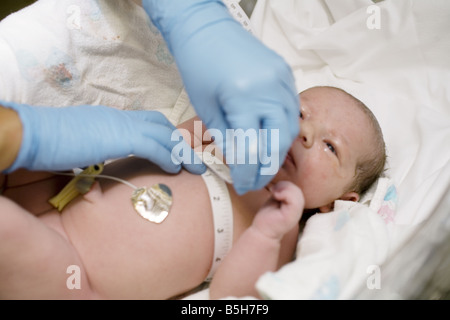 Nurse Helping In Baby Delivery In Clean Hospital Room Stock Photo Alamy