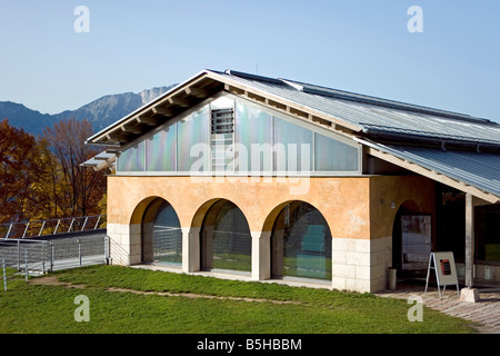 Ausstellung, Dokumentation am Obersalzberg, Museum erected on site of Hitlers Berghof mountain retreat, Obersalzberg, Bavaria, G Stock Photo