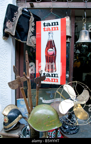 Flea market Plateia Avissynias Monastiraki is a flea market in the old town of Athens Greece Stock Photo