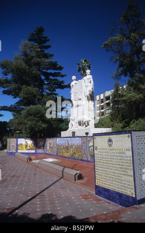 Monumento a la Confraternidad Española Argentina, Plaza España, Mendoza, Argentina Stock Photo